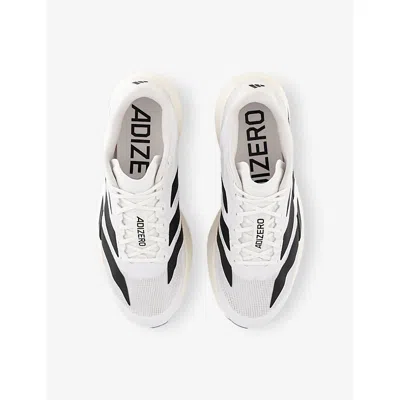 Adidas Originals Adidas Adizero Evo White Sneakers With Signature 3-stripes In Gray