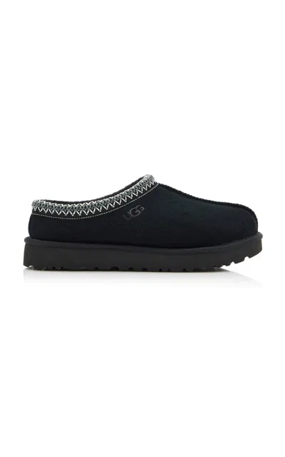 Ugg 40mm Tazz Shearling Platform Loafers In Black
