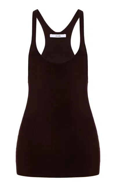 Adam Lippes Lumii Knit Tank Top In Brown