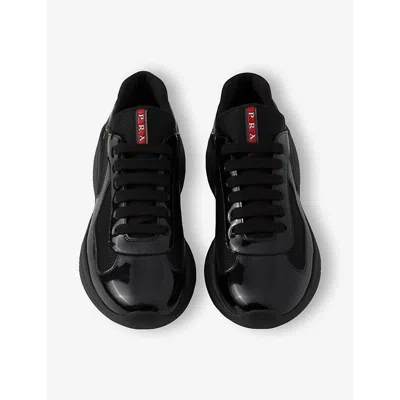 Prada America's Cup Low-top Sneakers In Black