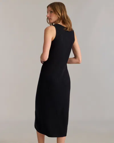 Billy Reid Transfer Rib V-neck Dress In Black