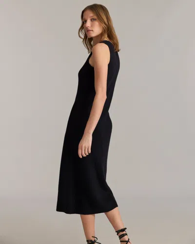 Billy Reid Transfer Rib V-neck Dress In Black