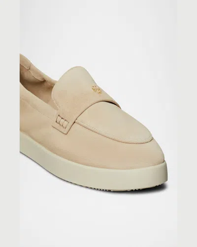 Tory Burch Sporty Suede Slip-on Loafers In Navy