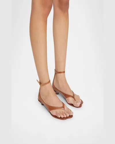 Chloé Chloe Women Biscuit Tpu Chloe Jelly Thong Sandals In Brown