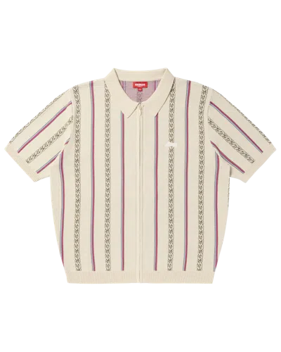 Icecream Chain Polo Sweater In Fog