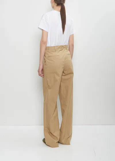 Dries Van Noten Cotton Portias Pants In Beige