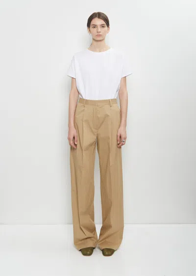 Dries Van Noten Cotton Portias Pants In Beige