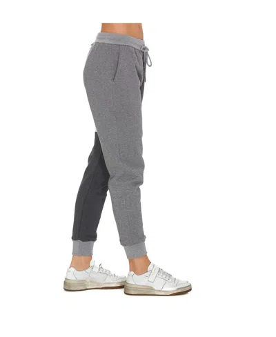 Thom Browne Trousers Block Design Striped Detail In Gray