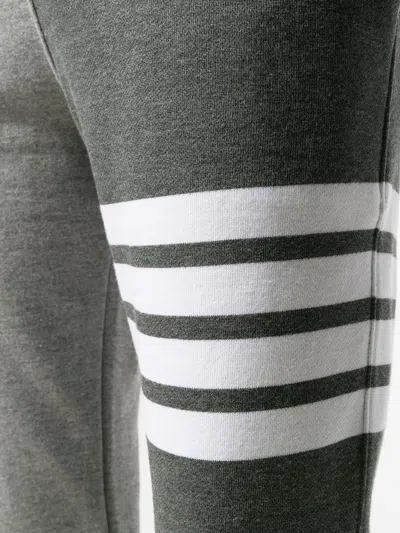 Thom Browne Trousers Block Design Striped Detail In Gray