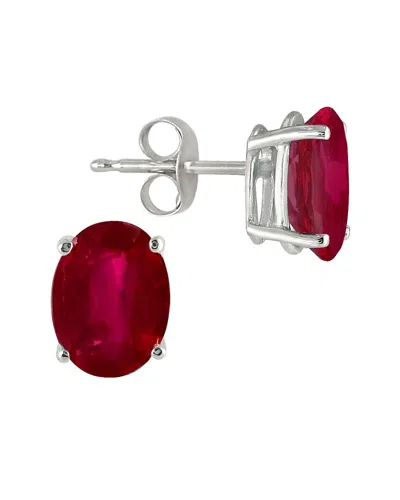 Gemstones Gem Spark Silver 1.20 Ct. Tw. Ruby Studs