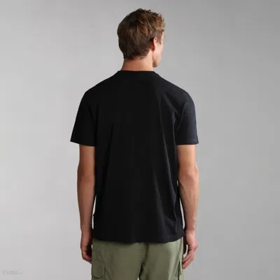 Napapijri Napa Salis Short Sleeve T-shirt Mens In Black