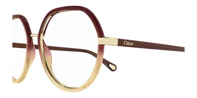 Chloé Geometric Frame Flat Mirror In Red
