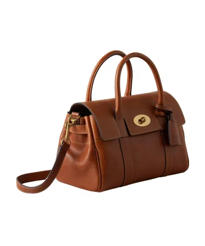 Mulberry Bayswater Small Grained Leather Shoulder Bag In Brown