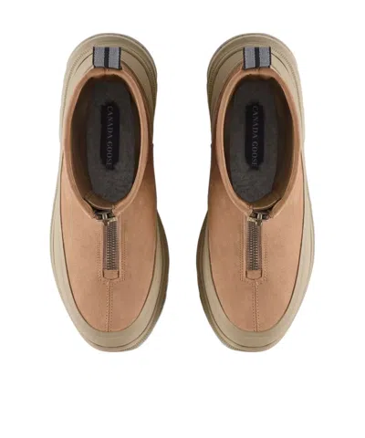 Canada Goose Kya Zip Ankle Boots In Brown