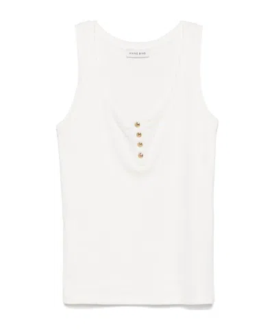 Anine Bing Womens Alessia Tank In White