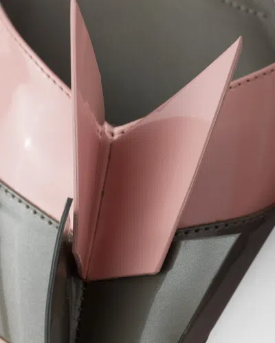 Prada Patent Leather Pumps In Orchid/steel In Pink