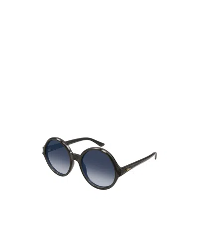 Chloé Round-frame Sunglasses In Blue