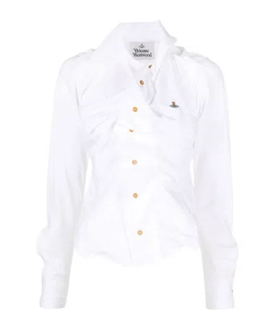Vivienne Westwood "drunken" Shirt In White