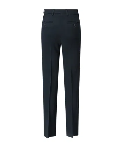 Incotex Straight-leg Tailored Pants With Subtle Hem Detailing In Black