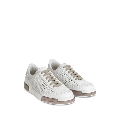 Dolce & Gabbana Sneaker Portofino Yacht White In Animal Print