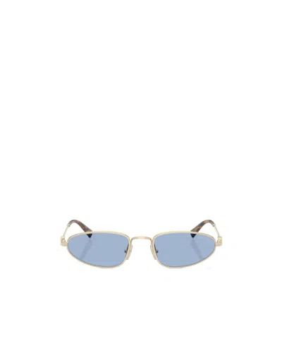 Miu Miu Eyewear Irregular-frame Sunglasses In Blue