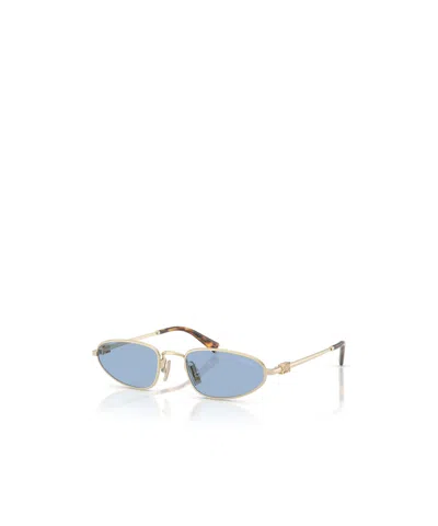 Miu Miu Eyewear Irregular-frame Sunglasses In Blue
