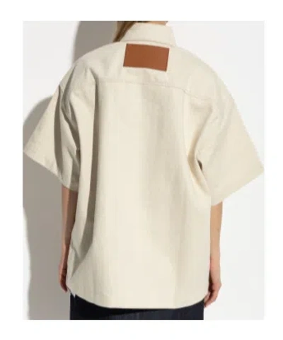 Jil Sander Women Heavy Cotton Shirt In Neutral