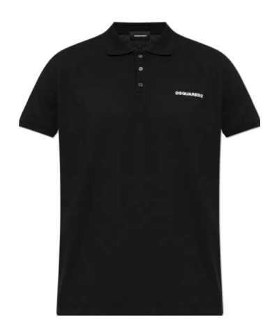 Dsquared2 Polo Shirt With Logo In Black