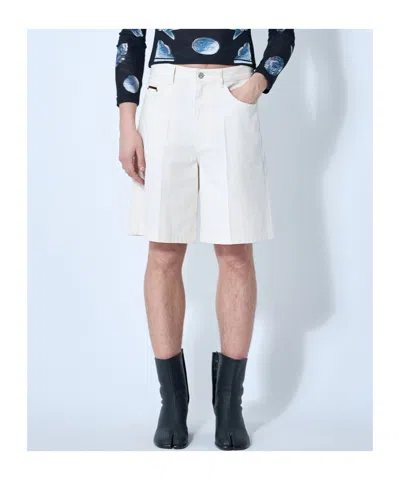 Marni Men Cotton Bermuda Shorts In White