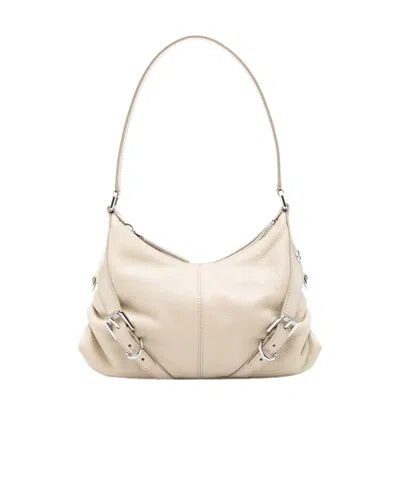 Givenchy Beige Small Voyou Shoulder Bag In Natural Beige