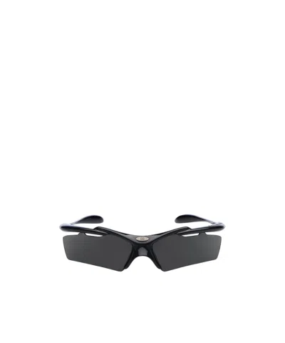 Balenciaga Turbo Rectangle Sunglasses In Black In Black