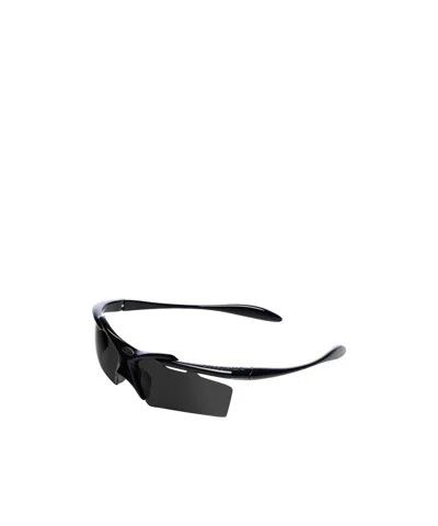 Balenciaga Turbo Rectangle Sunglasses In Black In Black