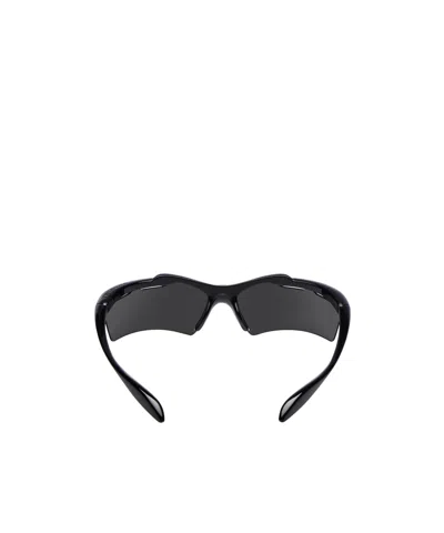Balenciaga Turbo Rectangle Sunglasses In Black In Black