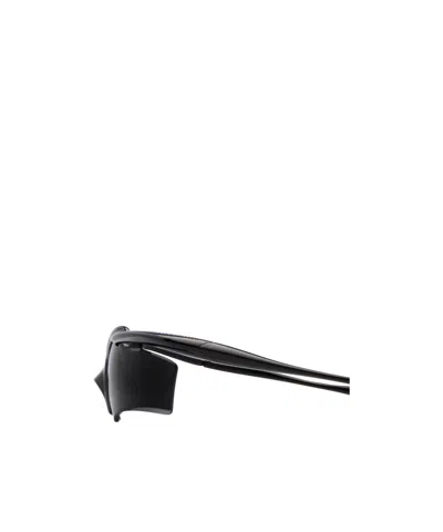 Balenciaga Turbo Rectangle Sunglasses In Black In Black