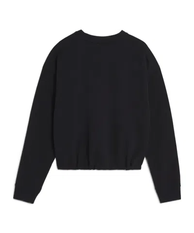 Maison Kitsuné Baby Fox Patch Drawstring Comfort Sweatshirt In Black