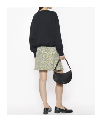 Maison Kitsuné Baby Fox Patch Drawstring Comfort Sweatshirt In Black