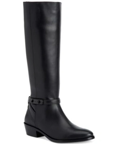 Shop Coach Caroline Riding Boots In Black