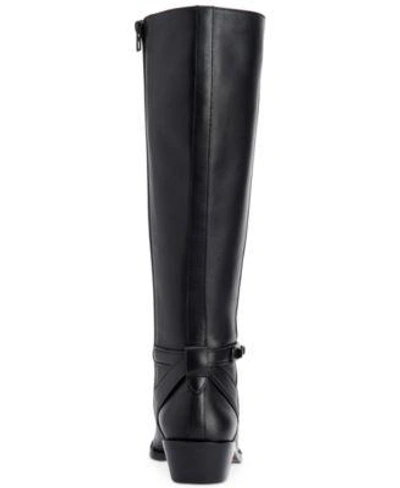 Shop Coach Caroline Riding Boots In Dark Saddle