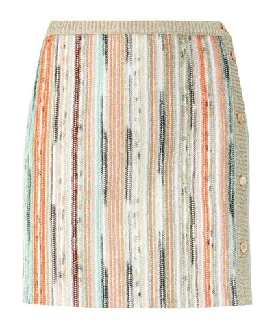 Missoni Women's Striped Mini Skirt In Multi