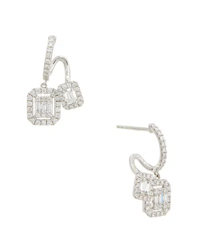 Maitre De Diamant 18k 0.93 Ct. Tw. Diamond Earrings