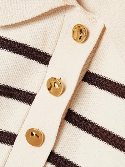 Zimmermann Kindred Spirit Luna Stripe Polo Minidress In White