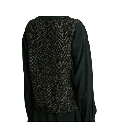 Momoní Button Cardigan In Black