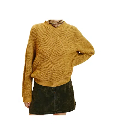 Momoní Long Sleeve Sweater In Brown