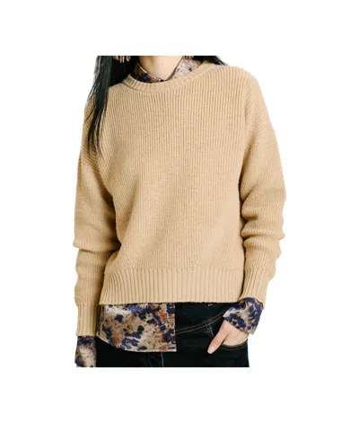 Momoní Long Sleeve Sweater In Nude