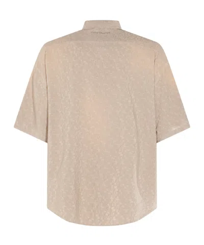 Acne Studios Men's Warm Short-sleeved Shirt In Grey