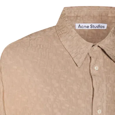 Acne Studios Men's Warm Short-sleeved Shirt In Grey