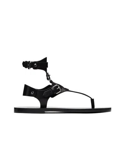 Isabel Marant Eveen Removable Ankle Cuff Sandal In Black