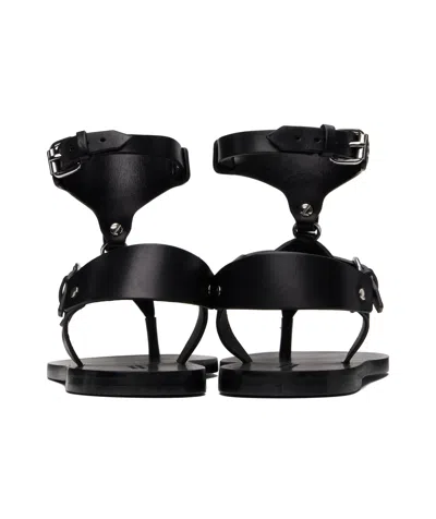Isabel Marant Eveen Removable Ankle Cuff Sandal In Black