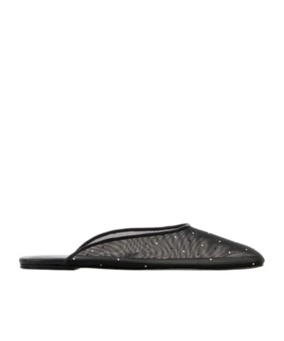 Magda Butrym Black Mesh Slippers