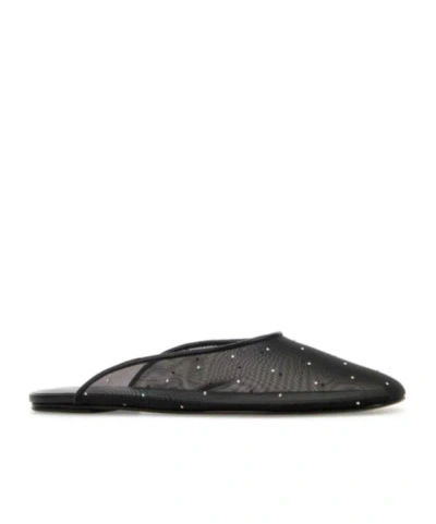Magda Butrym Black Mesh Slippers
